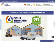 Tablet Screenshot of callfourseasons.com